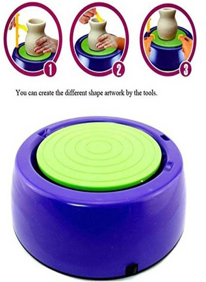 Plutofit® Art Pottery Wheel Set for Kids | Pottery Wheel for Kids with Clay | Pottery Wheel Game | Pottery Set | Pottery Set for Kids- Multi - Image 3